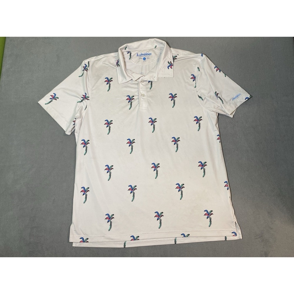 Chubbies "The Weekend Has Arrived" Bright Palm Tree All Over Print Men XL*Flaws